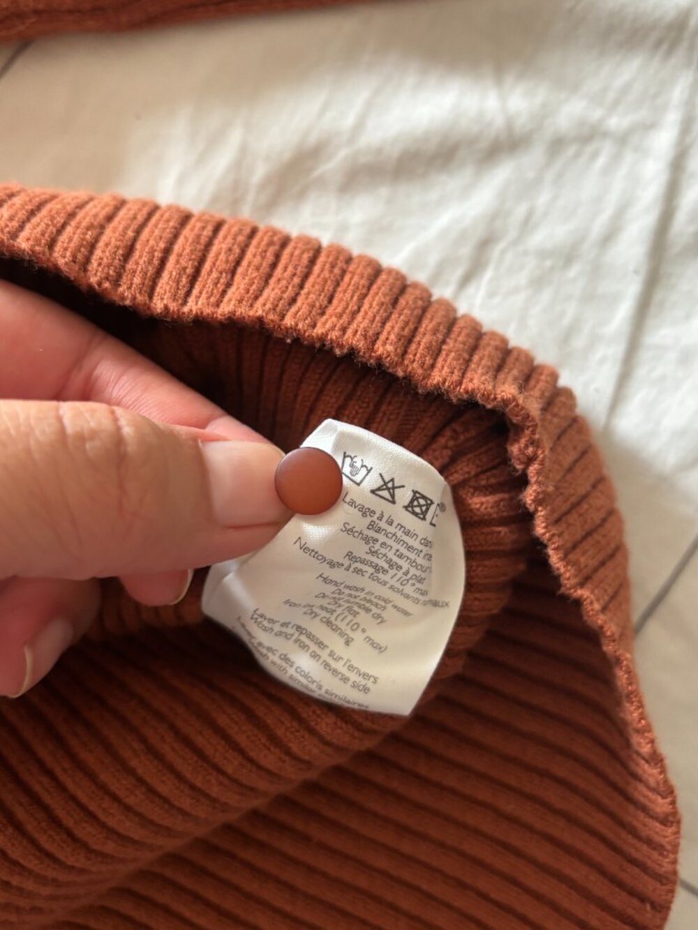 Sezane Kylie Cardigan Mahogany S - Picture 7 of 8